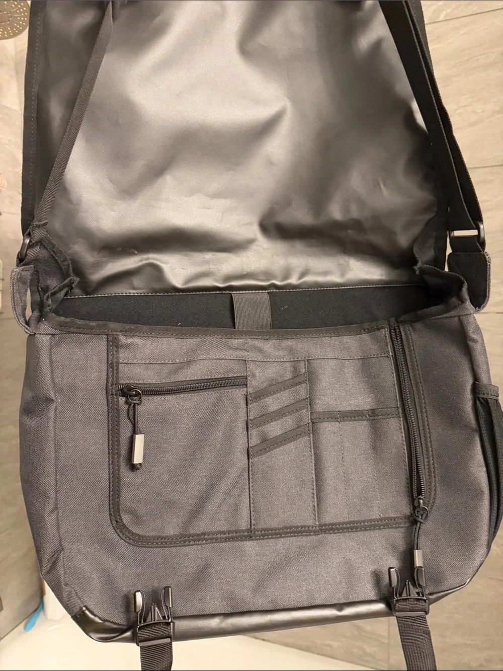 OGIO Gray Messenger Bag - Durable Laptop & Work Bag